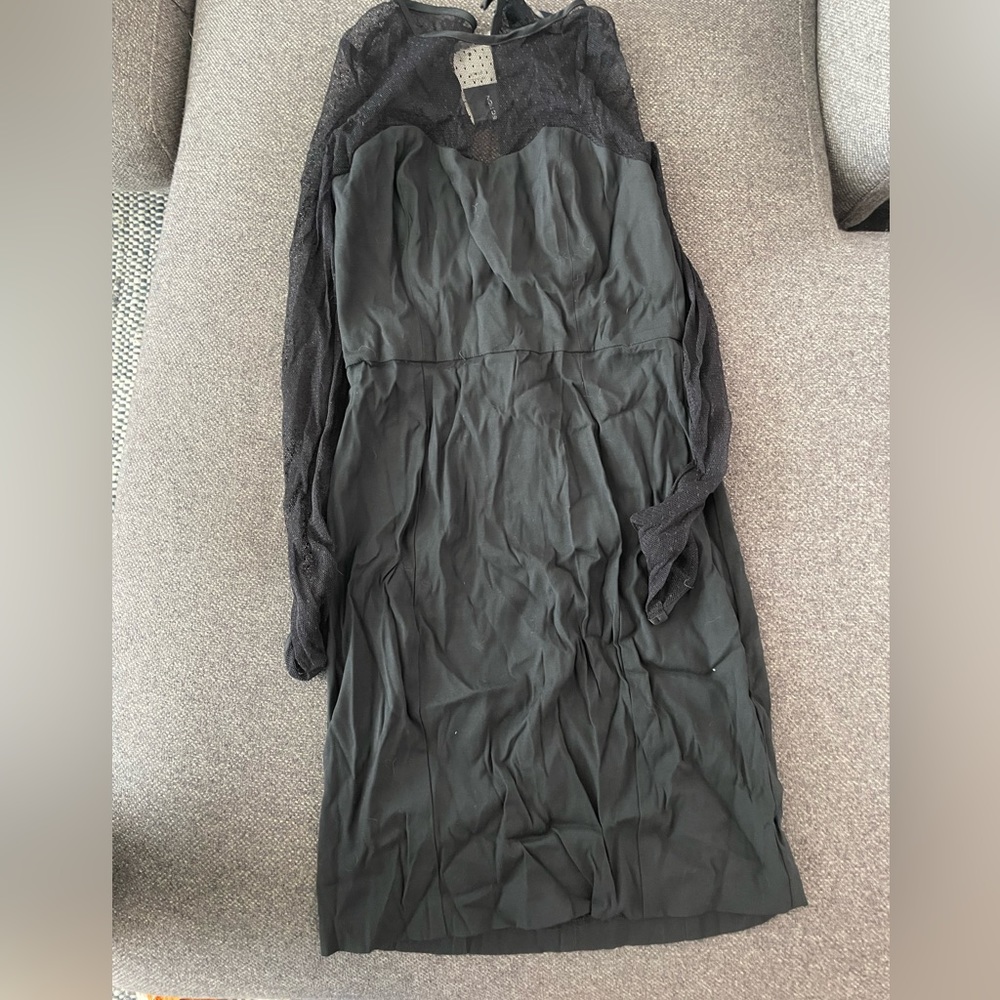 French connection black mini dress NWT